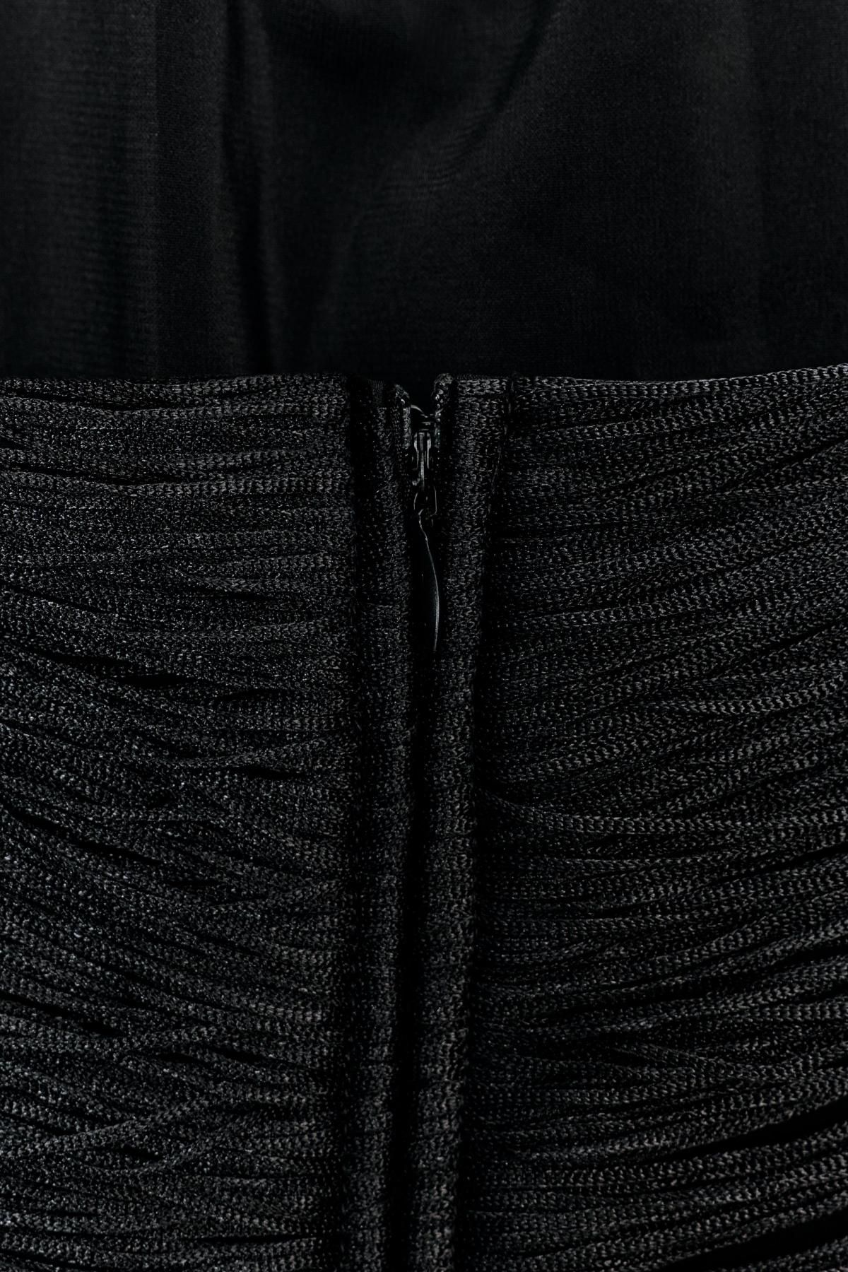 자라 프린지 홀터넥 미니 원피스 블랙 4772/243 BLACK - 상세 이미지 5