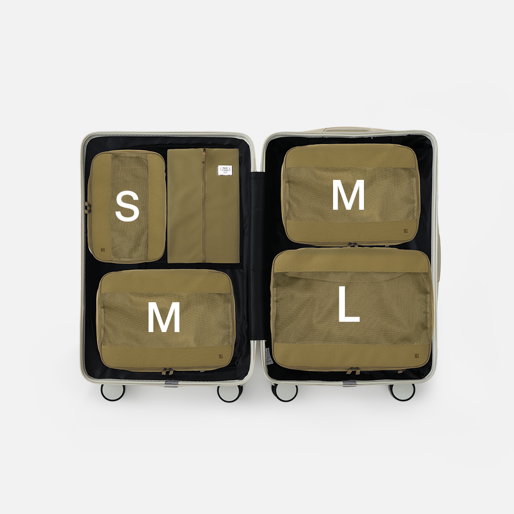 [세트] 브랜든 여행 압축 파우치 라이트 S+M+M+L+슈즈 파우치 이미지 3