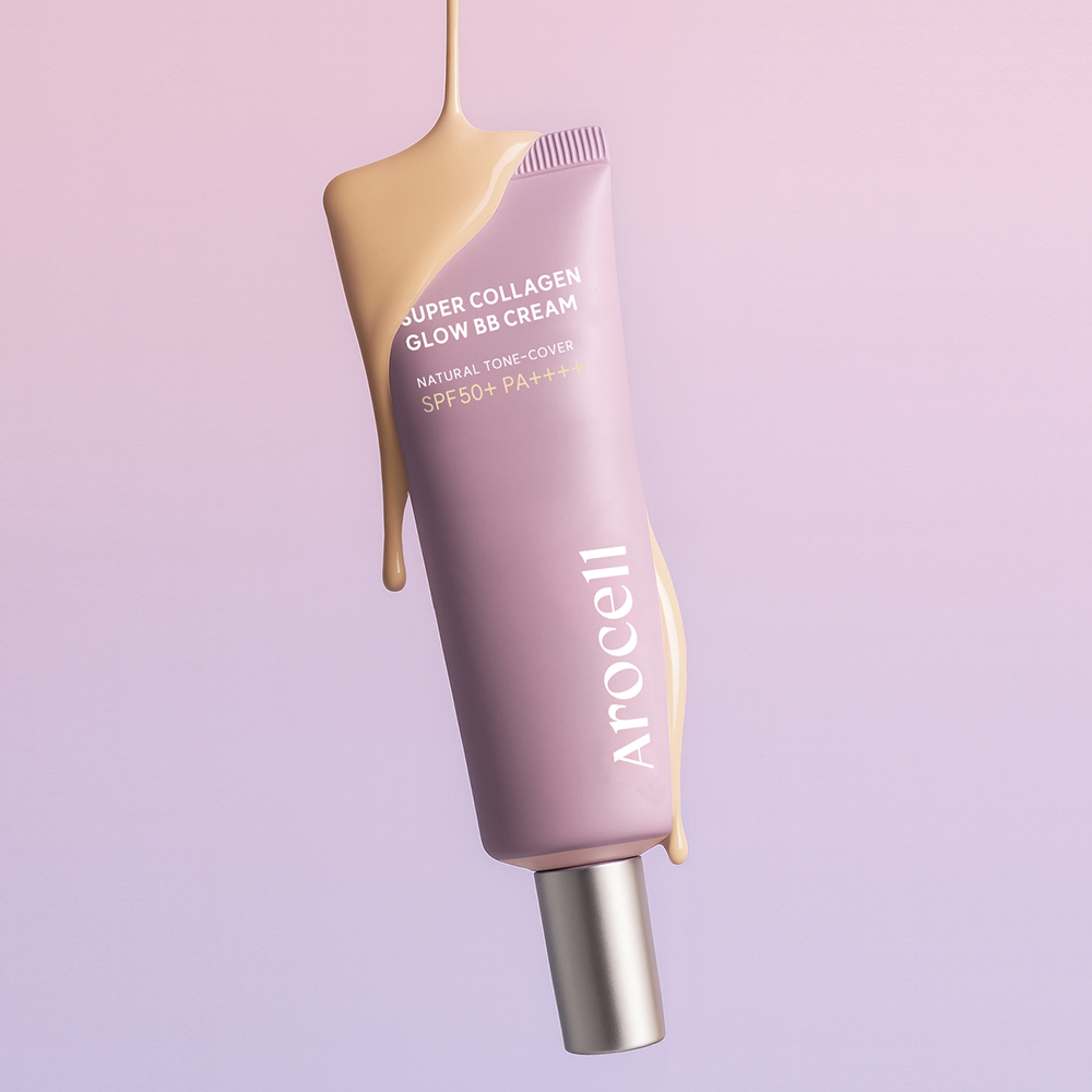 [10% 추가적립/4월 네이버PICK] 아로셀 슈퍼 콜라겐 글로우 비비 크림 40ml + [증정] 콜라겐 랩핑 마스크 1박스(5mlx4) 이미지 2