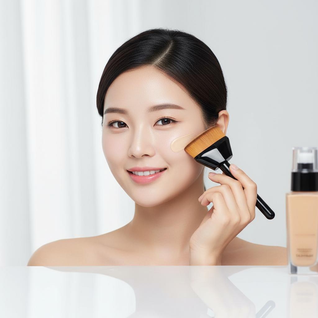 휴대용 핸디형 프리미엄 초미세 파운데이션 브러쉬 - 메인 이미지