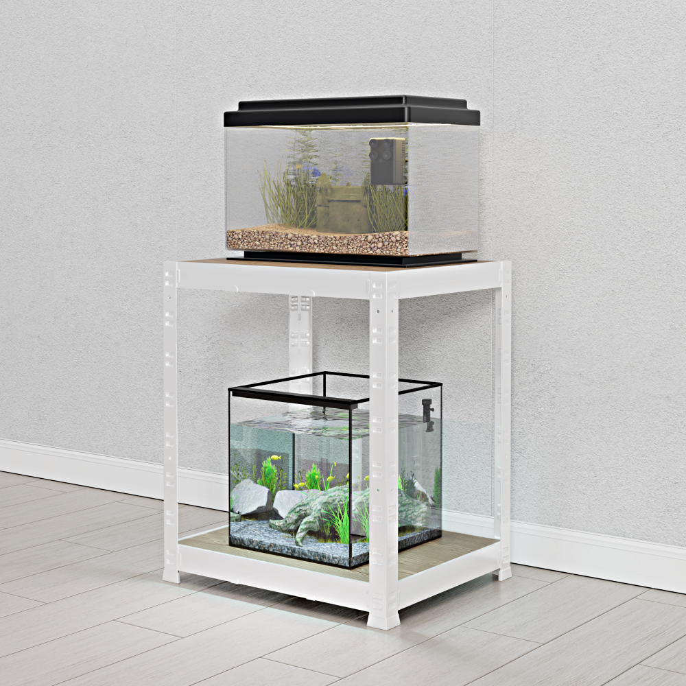 어항 받침대 축양장 수조 철제 선반 다이 1자 2자 광폭 30큐브 400400450 2단 - 상세 이미지 2