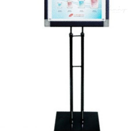 콤비자석형 포스터스탠드 ZCP-M324K A4 검정분체도장 pop꽂이 전시용모니터