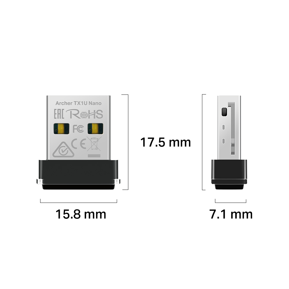 티피링크 AX300 USB 와이파이 무선랜카드 Archer TX1U Nano - 상세 이미지 3