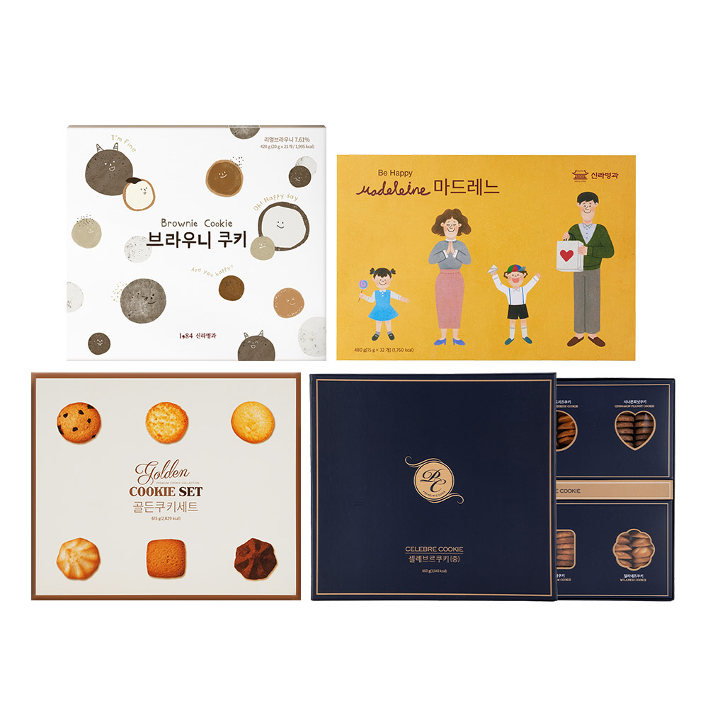 신라명과 쿠키선물세트 20종 선물용쇼핑백