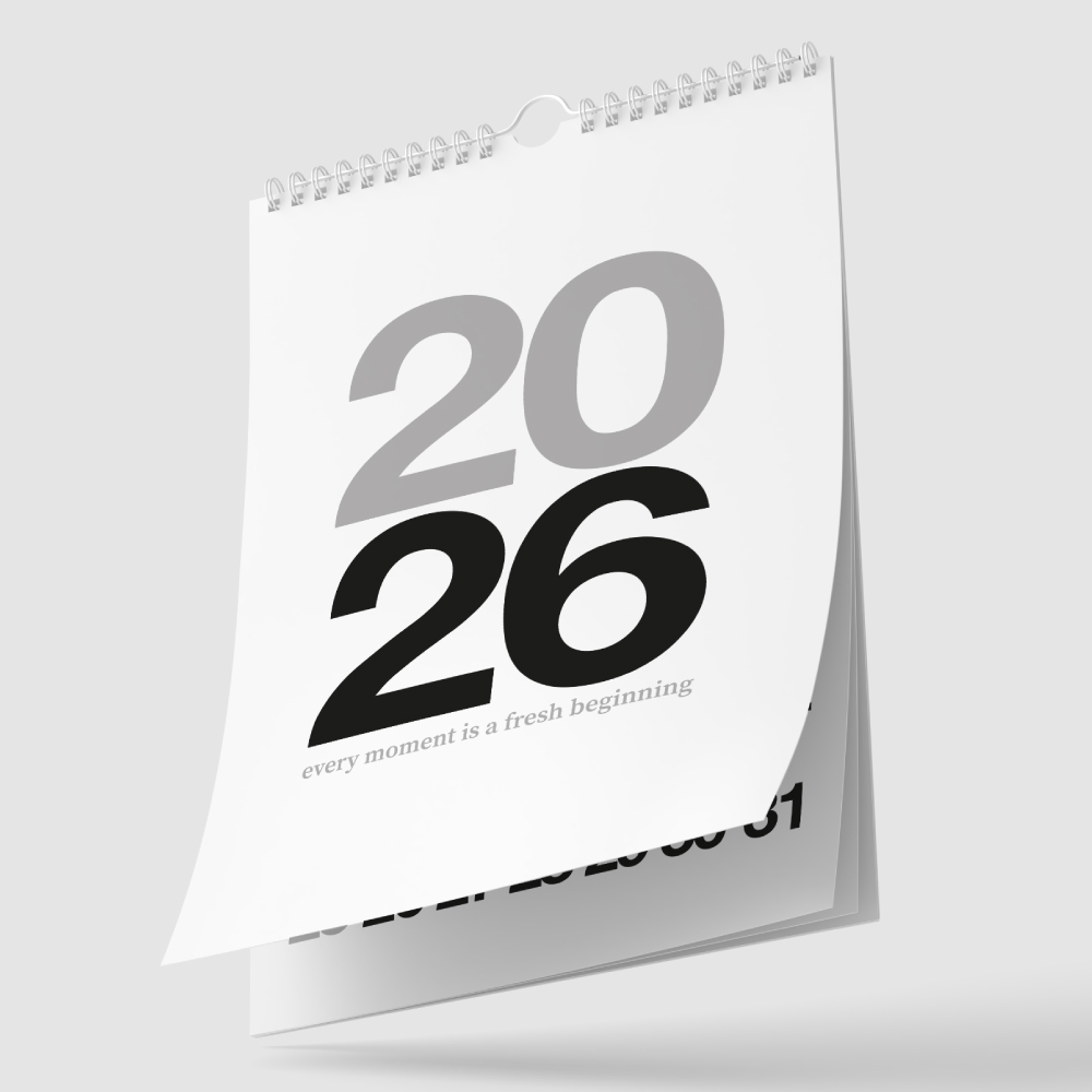 알루이 2026년 달력 심플 레트로달력, 1개 - 상세 이미지 2