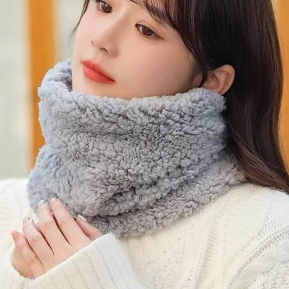 포근한 푸들넥워머 겨울워머 퍼넥워머 스카프 목도리 - 상품 이미지