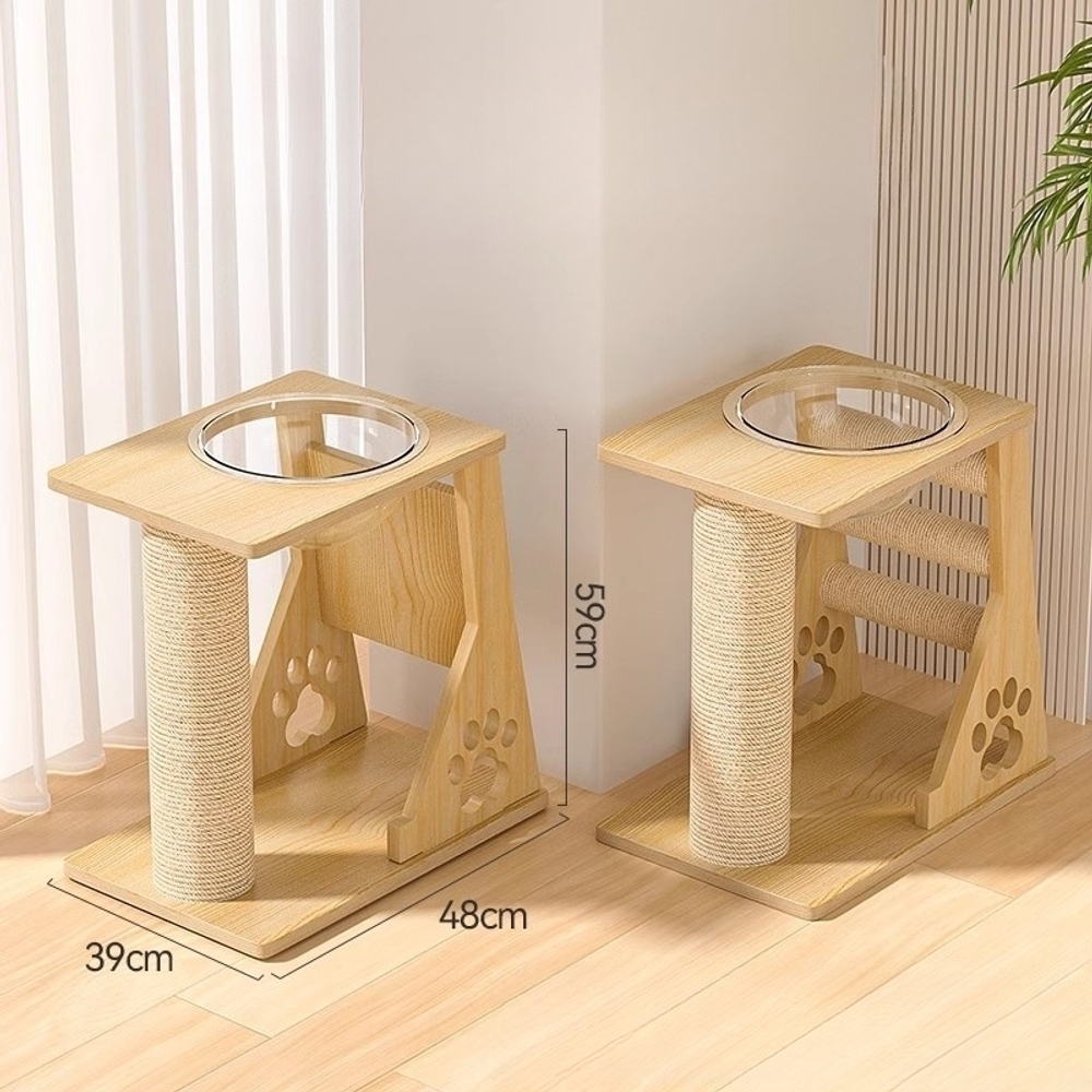 고양이 스크래쳐 대형 기둥 계단 우주선 투명캡슐 반려묘 놀이터 패드형 600x190x400 - 상세 이미지 4