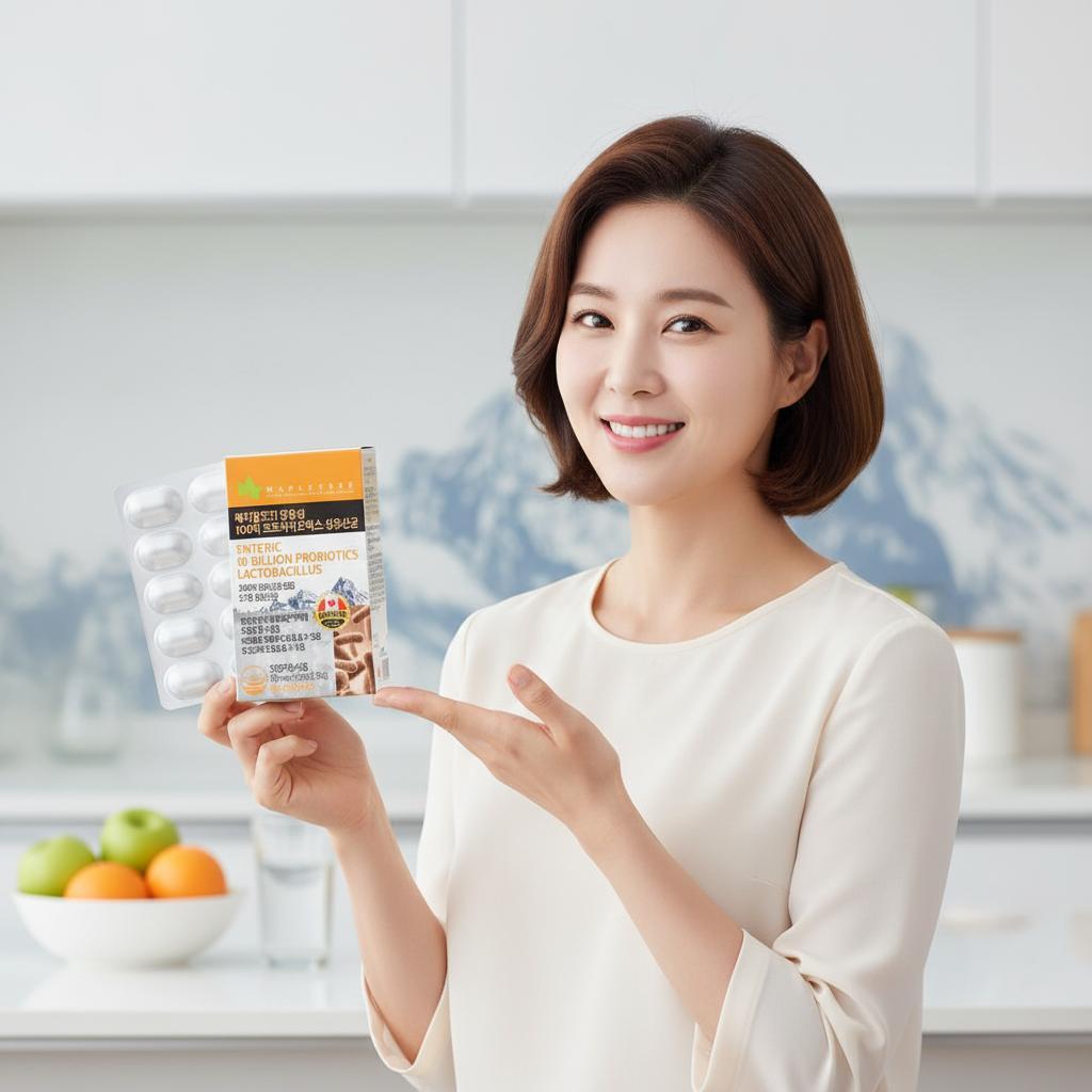 메이플트리 장용성 100억 프로바이오틱스 생유산균 500mg x 60캡슐 - 메인 이미지