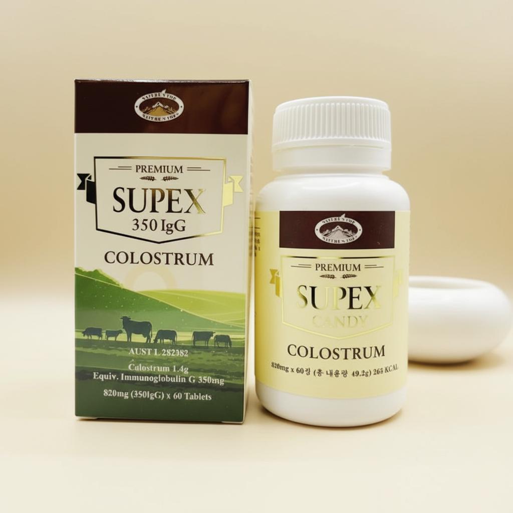 슈펙스 캔디 초유 함유 820mg 60정times;2통 - 메인 이미지
