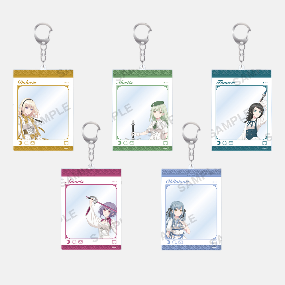 [예약] 뱅드림 아베무지카 SNS style 아크릴 키홀더 knight ver. (5종) - 상품 이미지