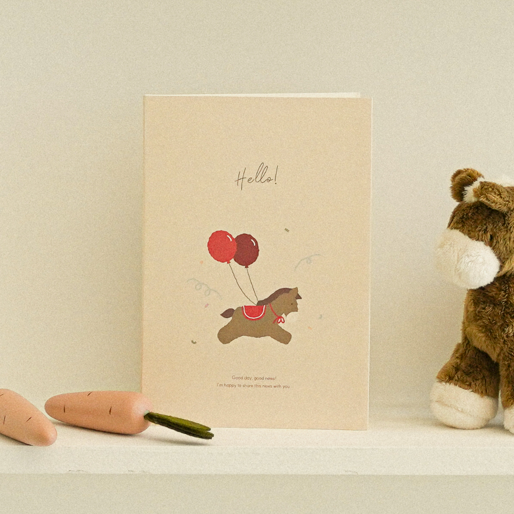 임밍아웃 녹음 카드 심장소리 임신 서프라이즈 이벤트 선물 버드