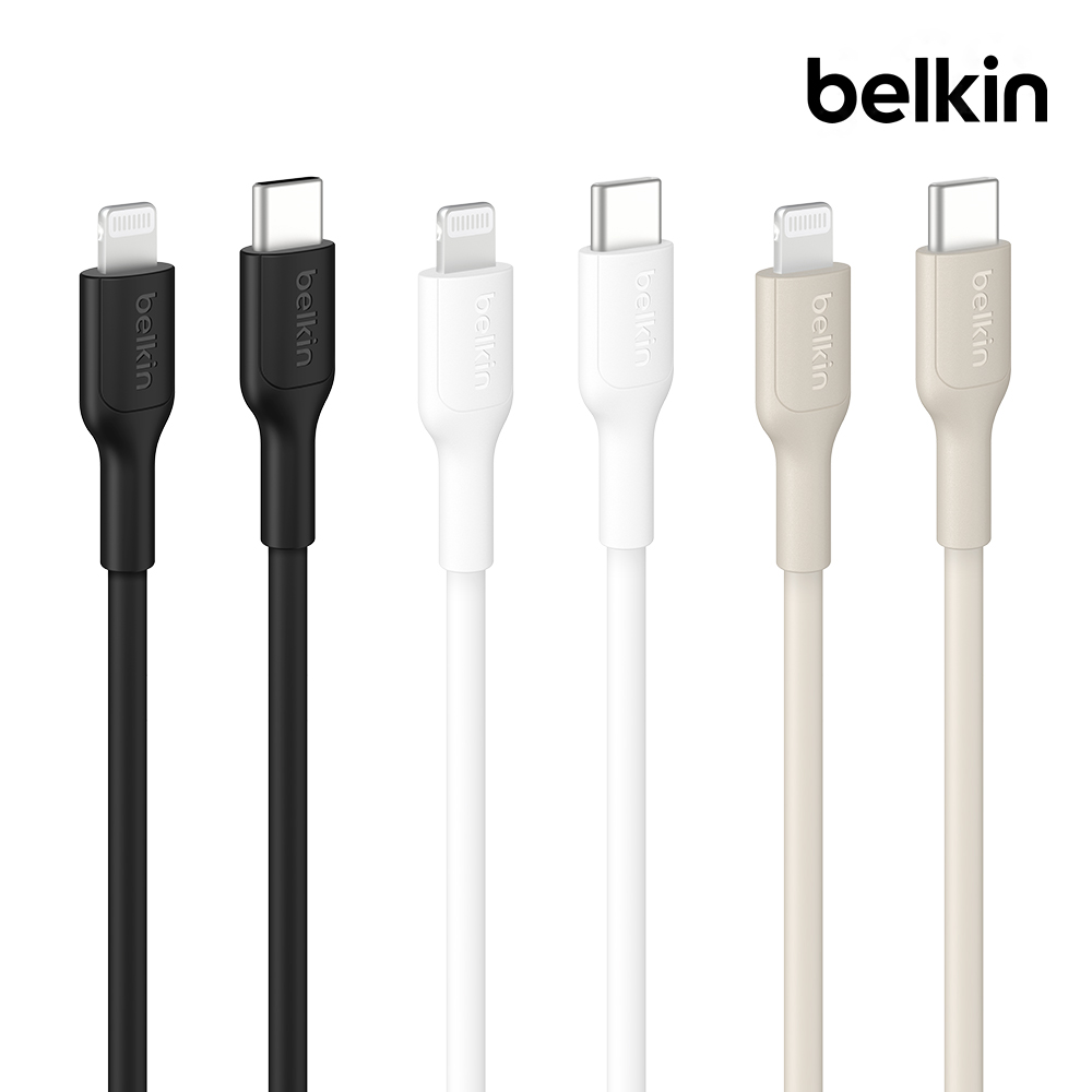벨킨 USB-C to 라이트닝 충전 케이블 1M CAA021qc1M 아이폰14 13 12 11 호환 - 메인 이미지