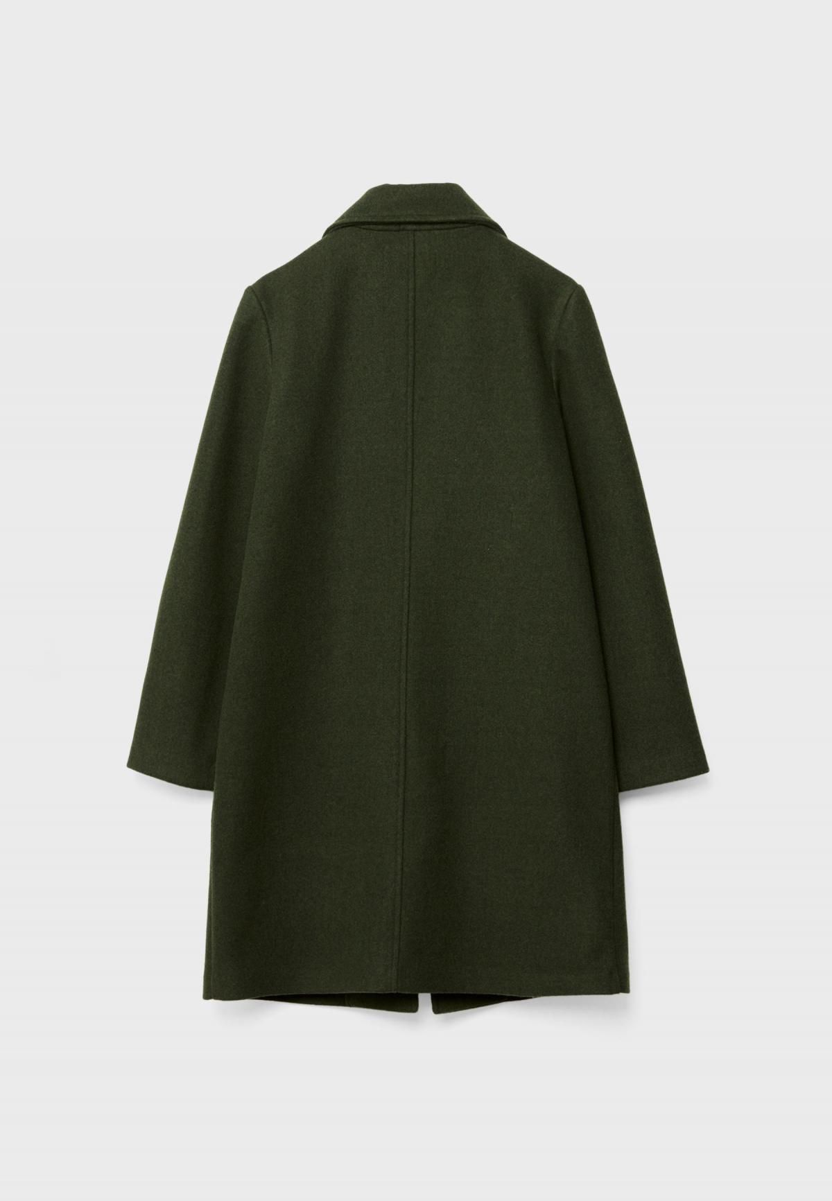 스트라디바리우스 소프트 라펠카라 미디 코트 5898/837 GREEN - 상세 이미지 3
