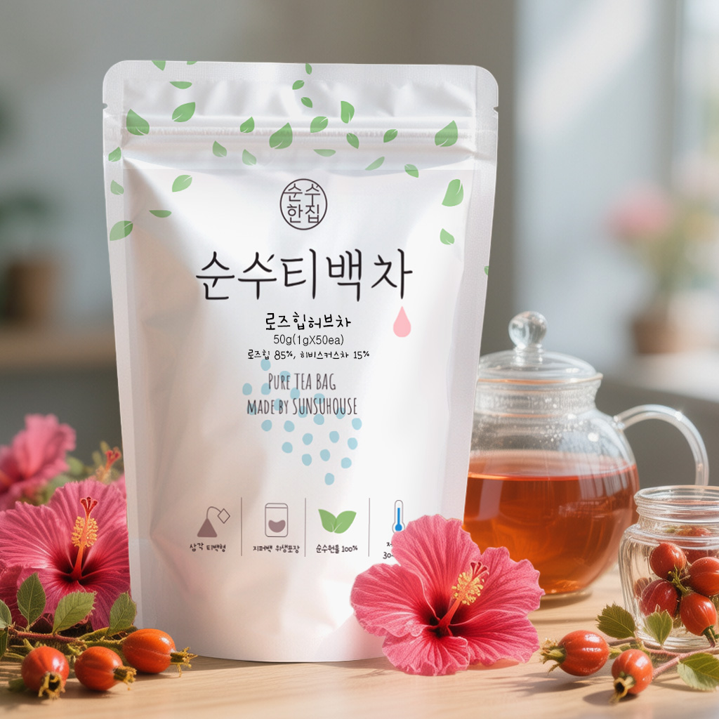 순수한집 로즈힙차 티백 50개입 - 상품 이미지