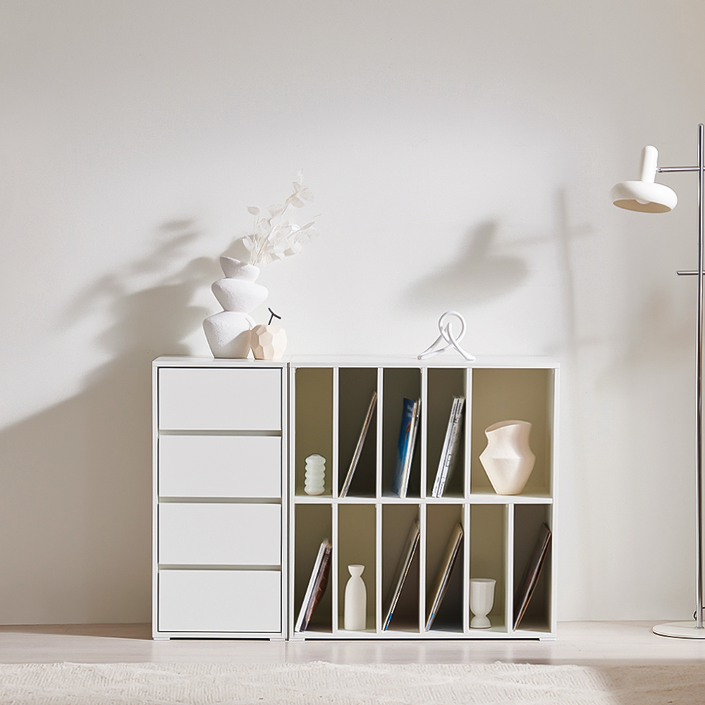 바스포르 뮤트 E0등급 400 서랍장 높은 거실장