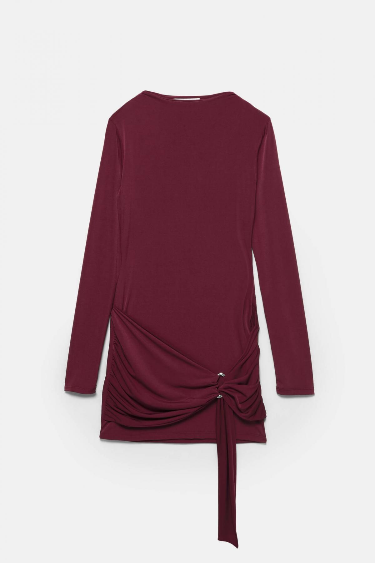 풀앤베어 버건디 스트레치 랩 미니 원피스 7394/364 DARK BURGUNDY - 메인 이미지