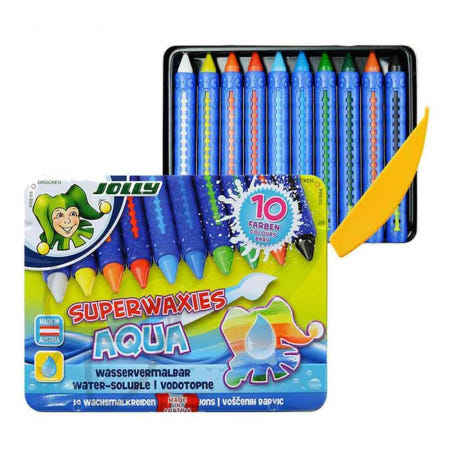 늘ways 지구화학 졸리 아쿠아 수채 크레용 10색 수채화크레파스 지구화학크레용