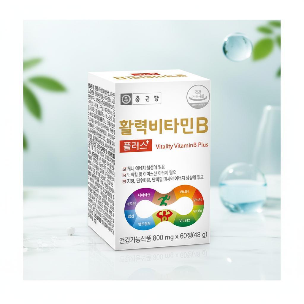 활력비타민B 플러스 800mgx60정 2개 - 메인 이미지