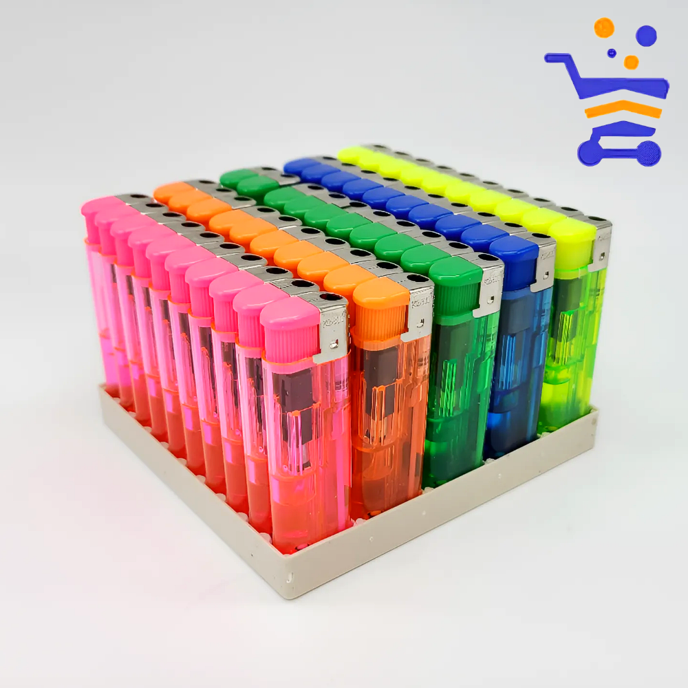 충전용 전자 라이터 투명 1개 색상랜덤 (1121)