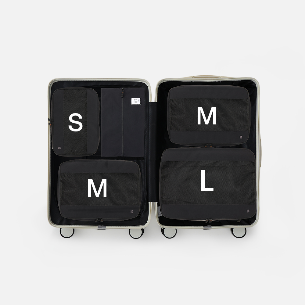 [세트] 브랜든 여행 압축 파우치 라이트 S+M+M+L+슈즈 파우치 이미지 2