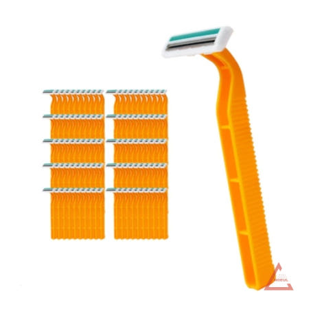 별추샤인 2중날 일회용면도기 100개입 모텔 세면 면도기세트