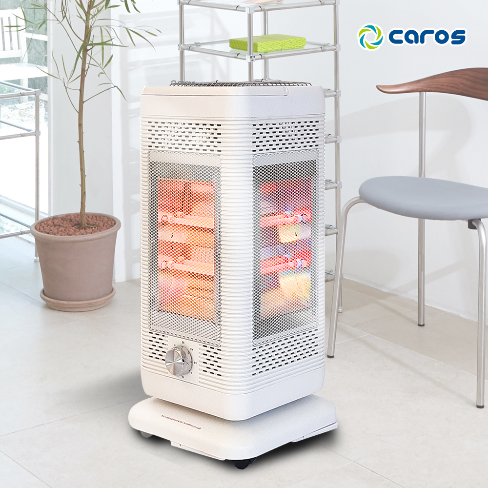 캐로스 오방난로 가벼운 전기히터 난방기 스토브 업소용 가정용 사무실 무소음