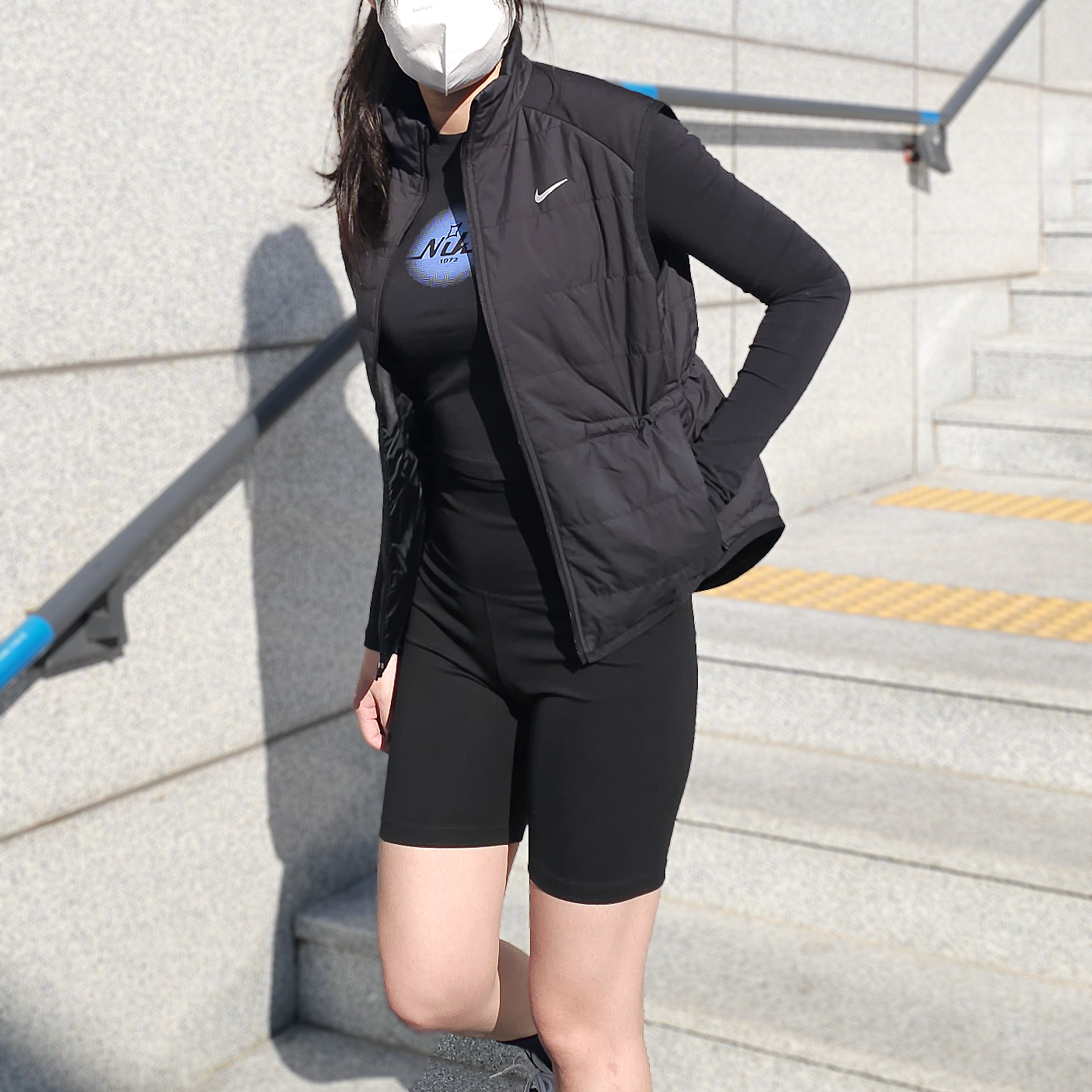 나이키 여성 러닝 베스트 경량 패딩 조끼 FB7538블랙, S 이미지 8