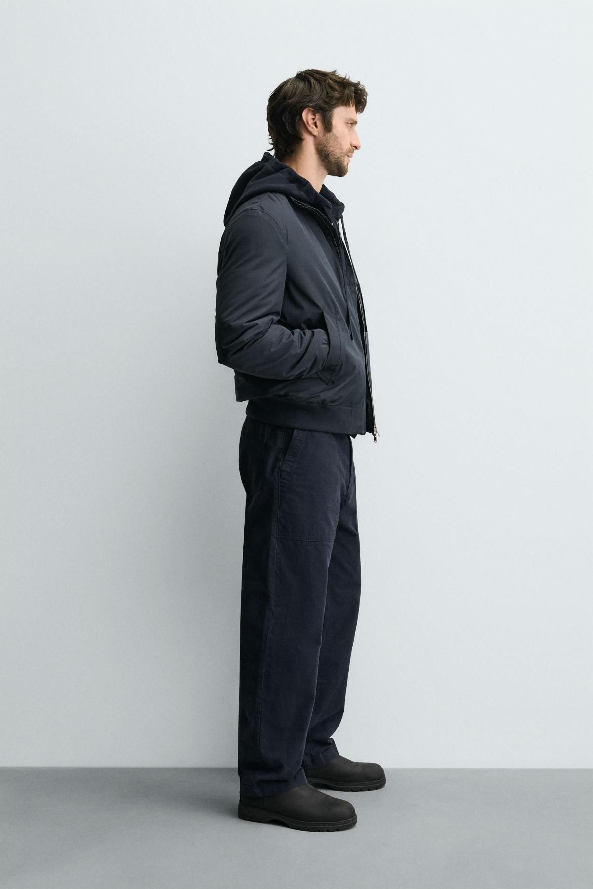 자라 테크니컬 방수 퀼팅 집업 재킷 5070/154 DARK NAVY - 상세 이미지 5
