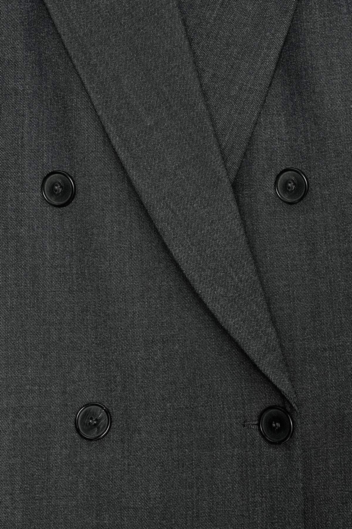 자라 오버사이즈 울 혼방 블레이저 8375/052 DARK GREY - 상세 이미지 4