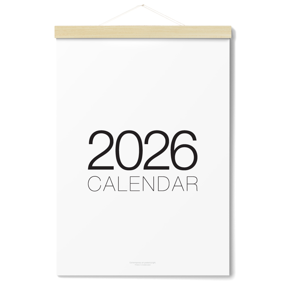알루이 2026년 달력 우드달력 소형, 1개 - 상세 이미지 2