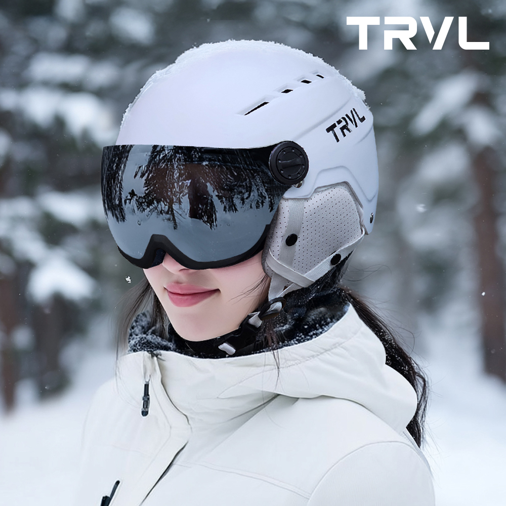 트레벨로 니비어스 스노우 보드 스키 고글 일체형 헬멧