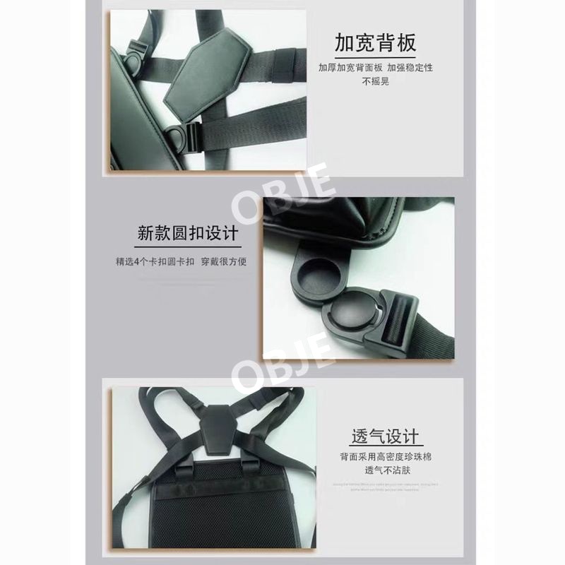 오브제 미용사 미용도구 수납 가위 빗 이발 도구 가방 작업 조끼 - 상세 이미지 4