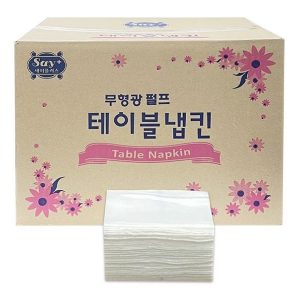 일회용 테이블 냅킨 업소용 무형광 냅킨 4200매 위생 종이 - 메인 이미지