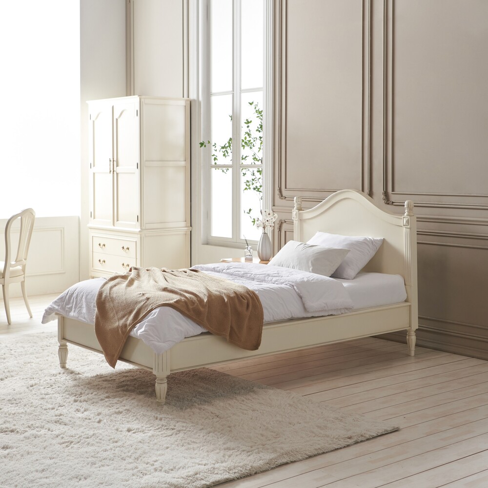 까사홈 헤이미 엔틱 아이보리 침대프레임 슈퍼싱글(SS)