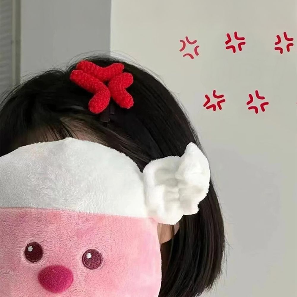 빡침 빠직 머리핀 예쁜 헤어 액세사리 핀 미니 머리 집게핀 재미있는 쓸데없는 생일 선물 - 상세 이미지 4