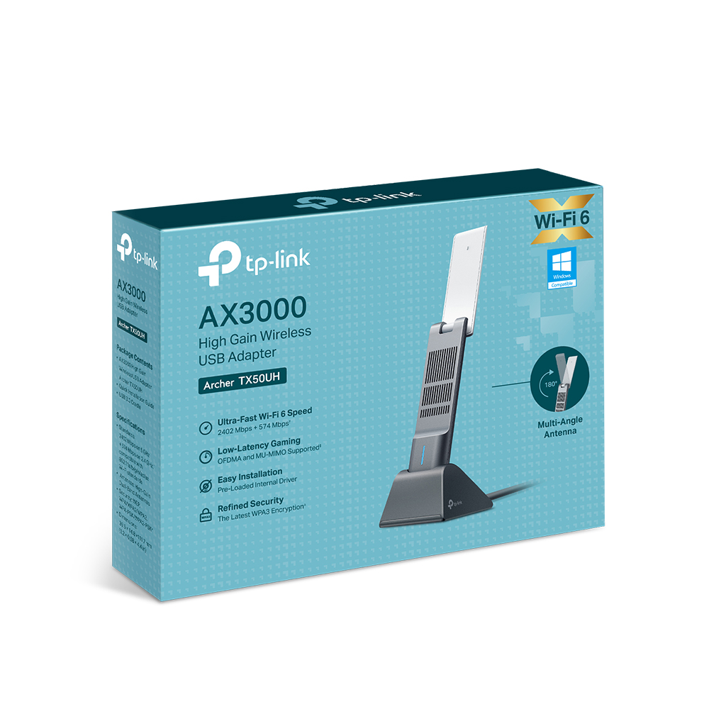 티피링크 AX3000 Archer TX50UH Wi-Fi 6 USB3.0 인터넷 와이파이 데스크탑 무선 랜카드 - 상세 이미지 4