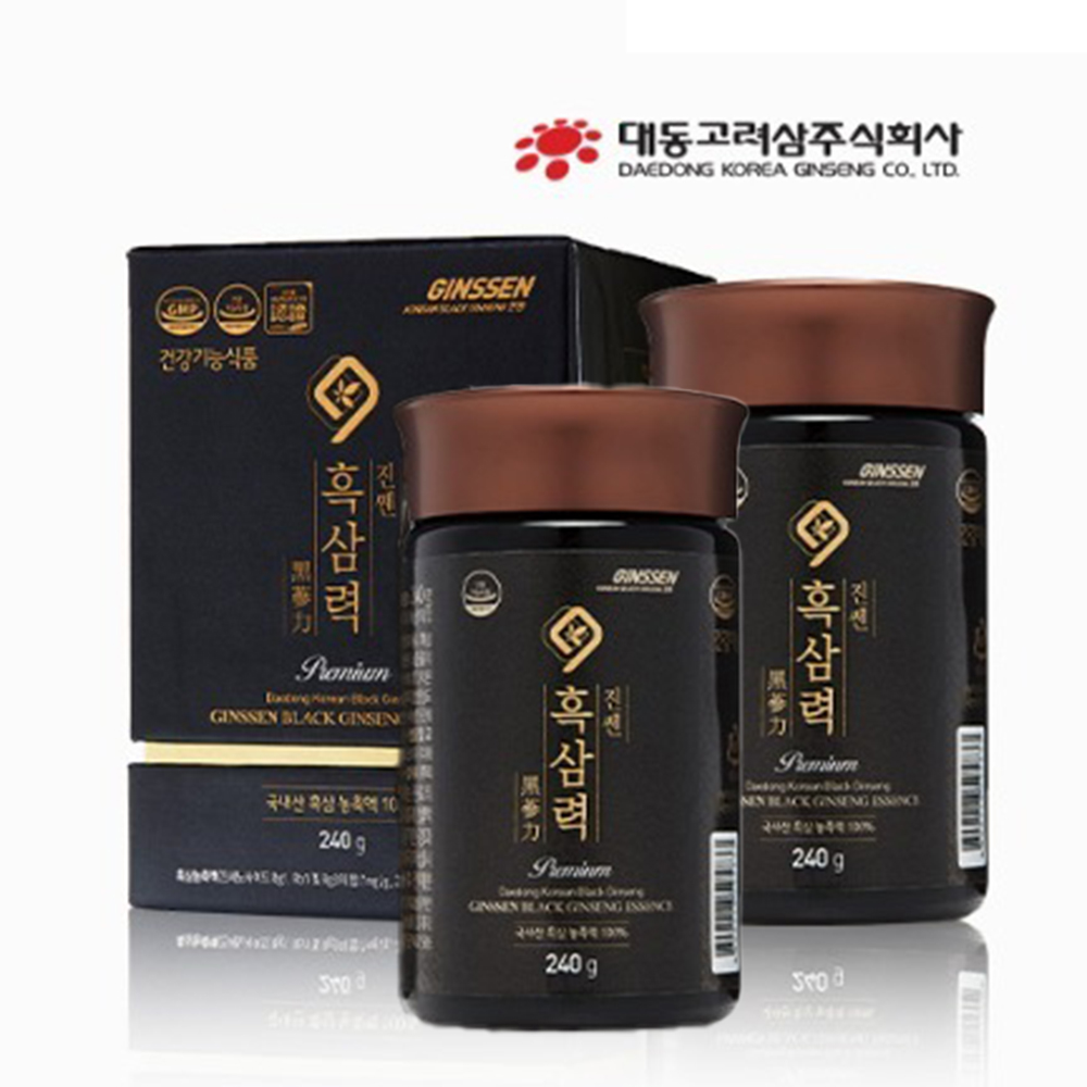 구증구포 흑삼고 6년근 진액 특이사포닌 rg3 진세노사이드 고함량 떠먹는 흑삼효능 2병 - 상품 이미지