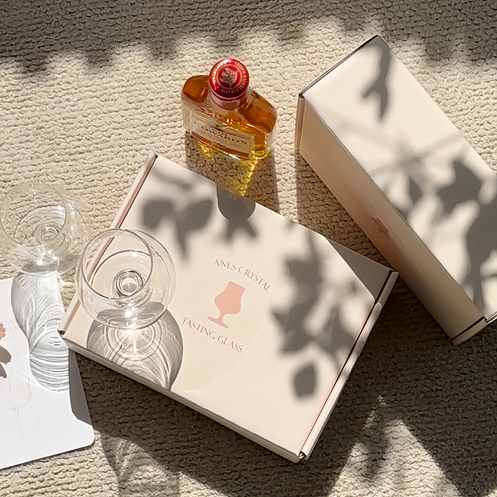 아네스 크리스탈 테이스팅 글라스 2P 신혼부부 집들이 선물 패키지 세트 - 상품 이미지