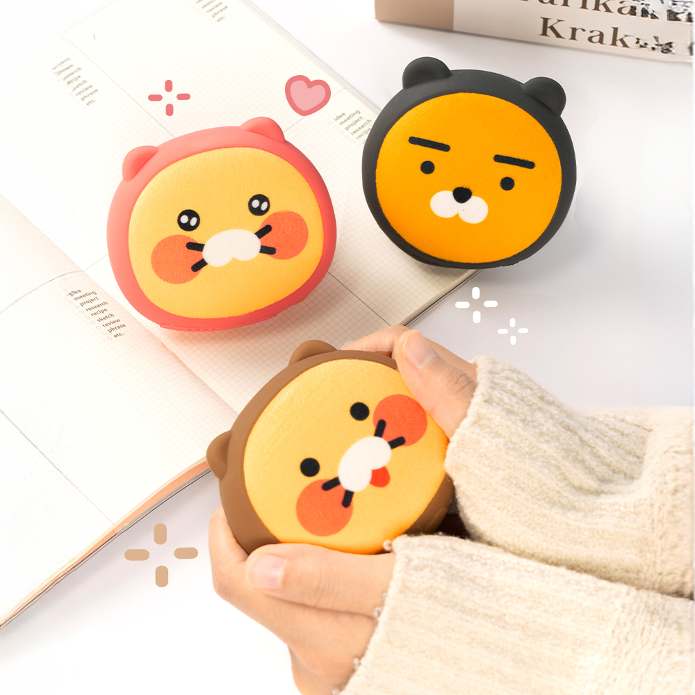 카카오프렌즈 포근 양면발열 손난로 보조배터리 5000mAh 얼굴형 미니 손난로 - 상품 이미지
