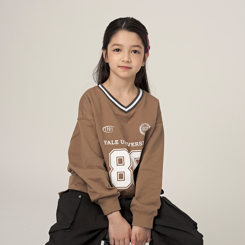 예일키즈 브이넥 넘버링 티셔츠 A5F002 - 상세 이미지 3