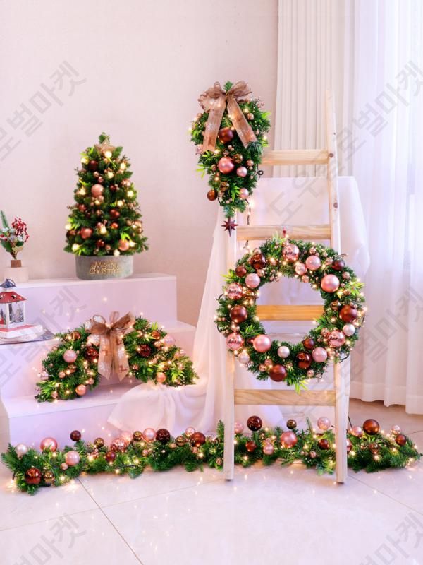 크리스마스리스 트리장식 벽장식 오너먼트 30cm 40cm - 상세 이미지 5