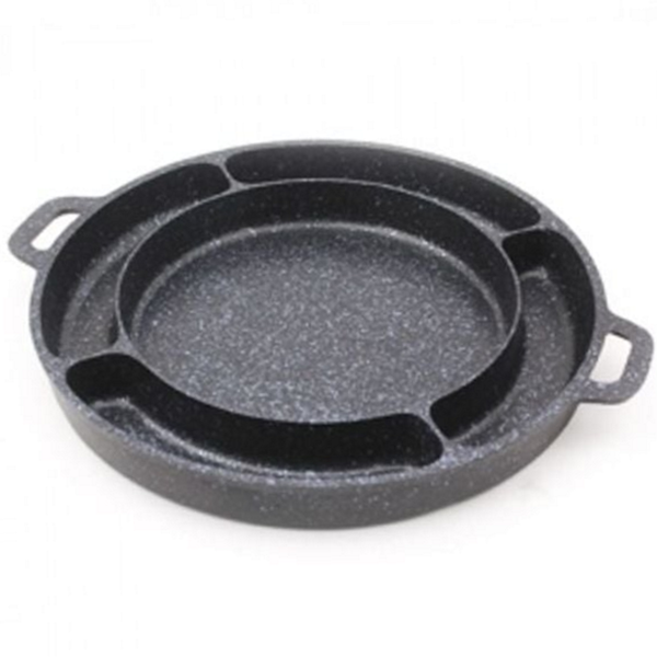 바닥평 치즈 등갈비 구이판 논스틱 삼겹살 구이판 가정용 다용도 닭갈비 - 메인 이미지