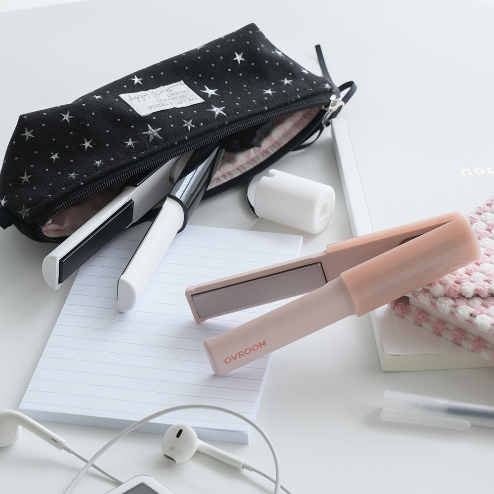 오브룸 티니 미니 고데기 2세대 휴대용 앞머리 볼륨 매직기 유선 C타입 여행용