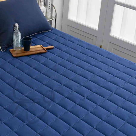 [늘ways협력사]늘ways 40수 면 누빔 매트리스커버 킹 K 네이비