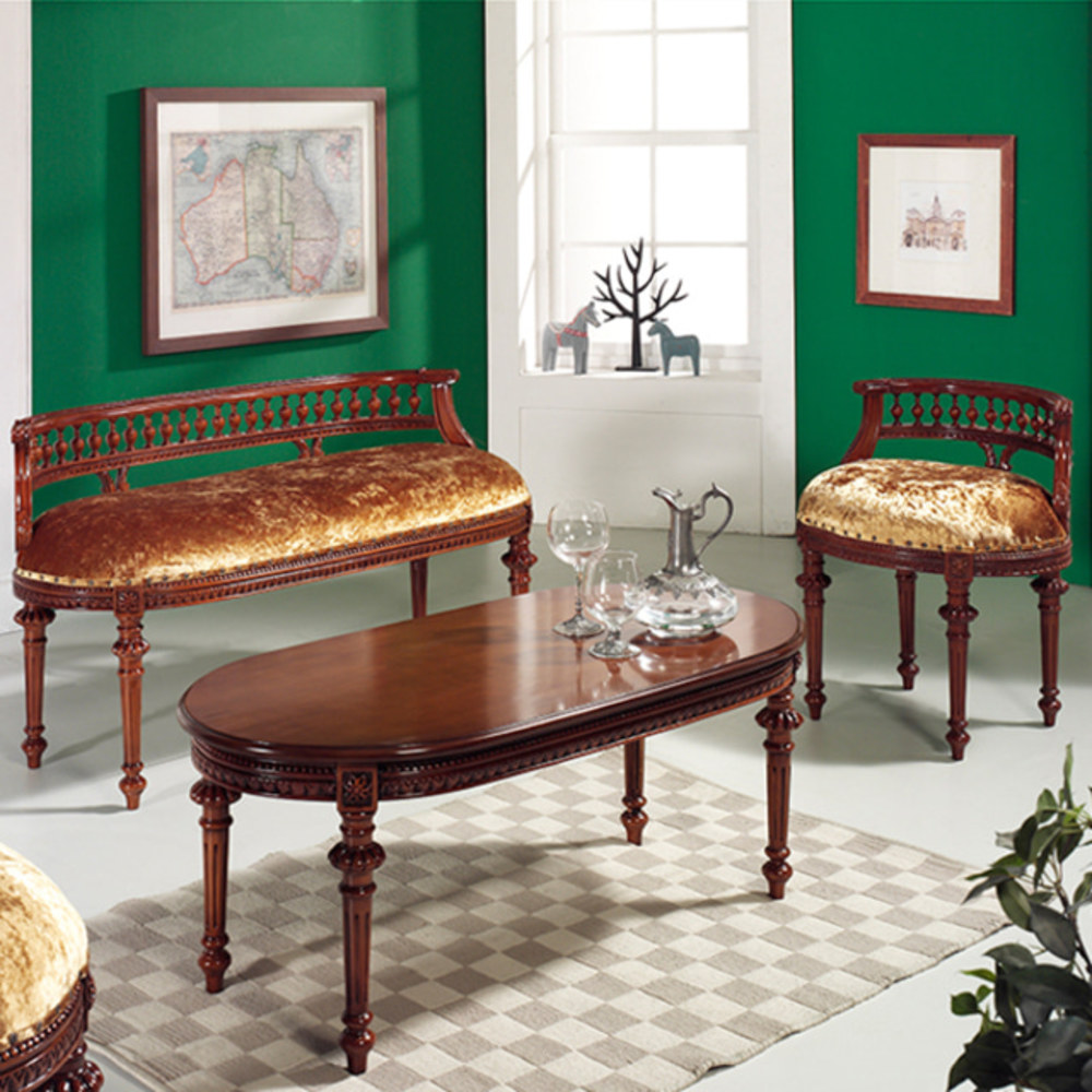 까사홈 라인브리즈 엔틱 라지 테이블