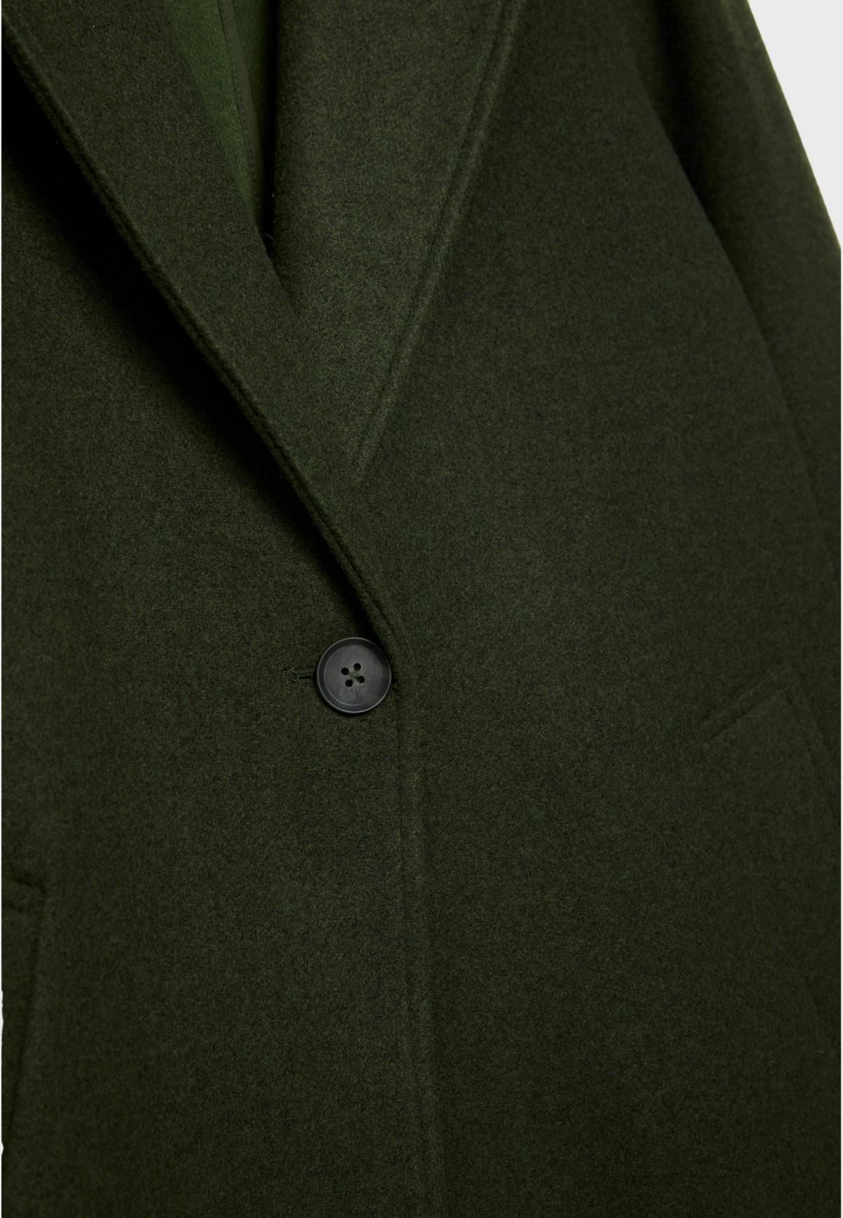 스트라디바리우스 소프트 라펠카라 미디 코트 5898/837 GREEN - 상세 이미지 2