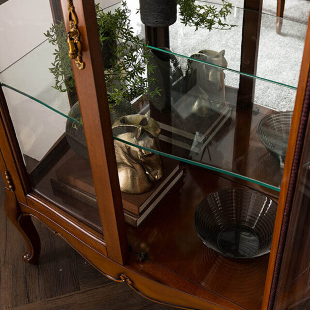 까사홈 까르띠 엔틱 유리 장식장