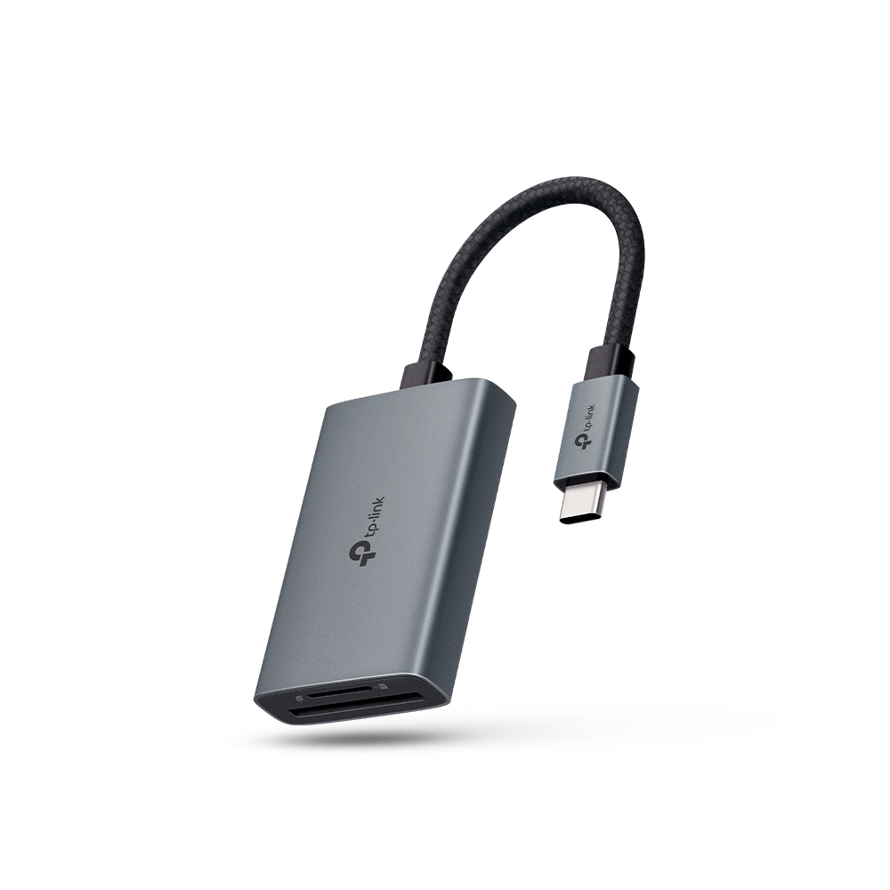 티피링크 UA440C SD카드리더기 USB-C 3.0 동시 읽기/쓰기 듀얼 UHS-II 제품 이미지