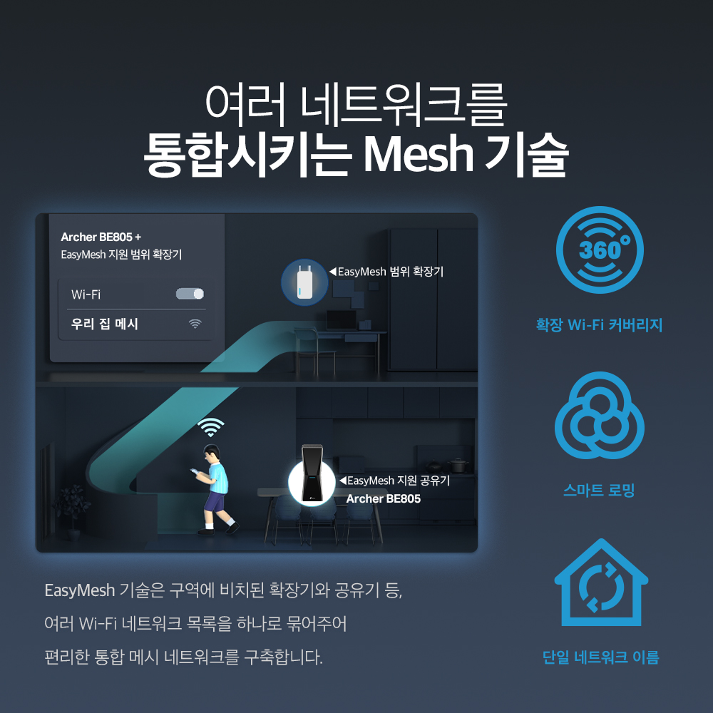 기가유무선공유기 10G공유기 트라이밴드공유기 TP링크ArcherBE805 공유기후기