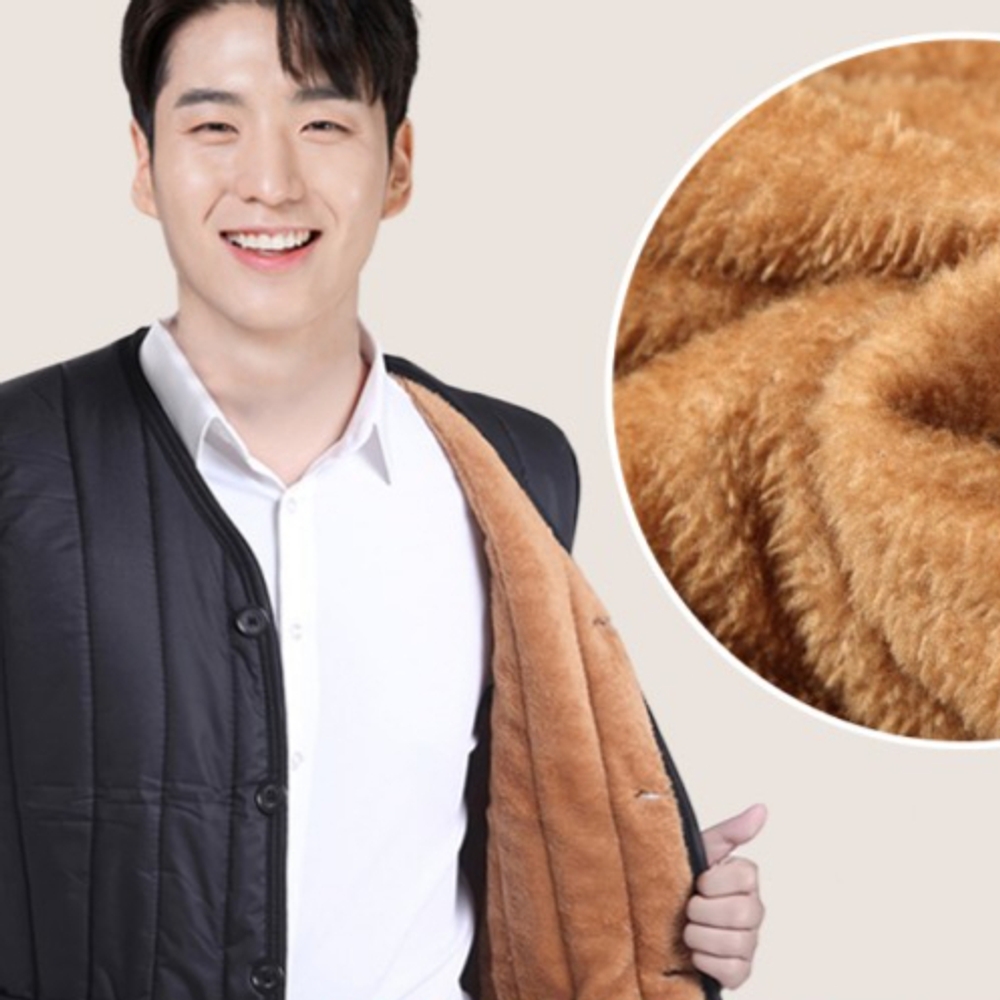 겨울 따뜻한 융털조끼 겨울조끼 - 상품 이미지